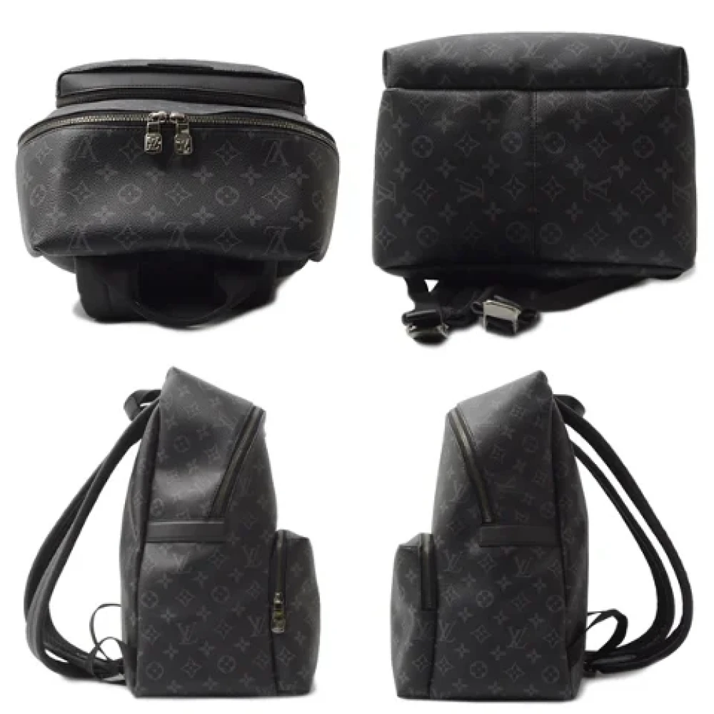 Louis Vuitton Vintage Pre-owned Canvas backpacks Black Heren