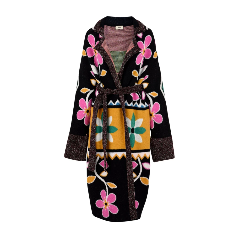 Akep Zwarte Jas Model Kd12024 Multicolor Dames