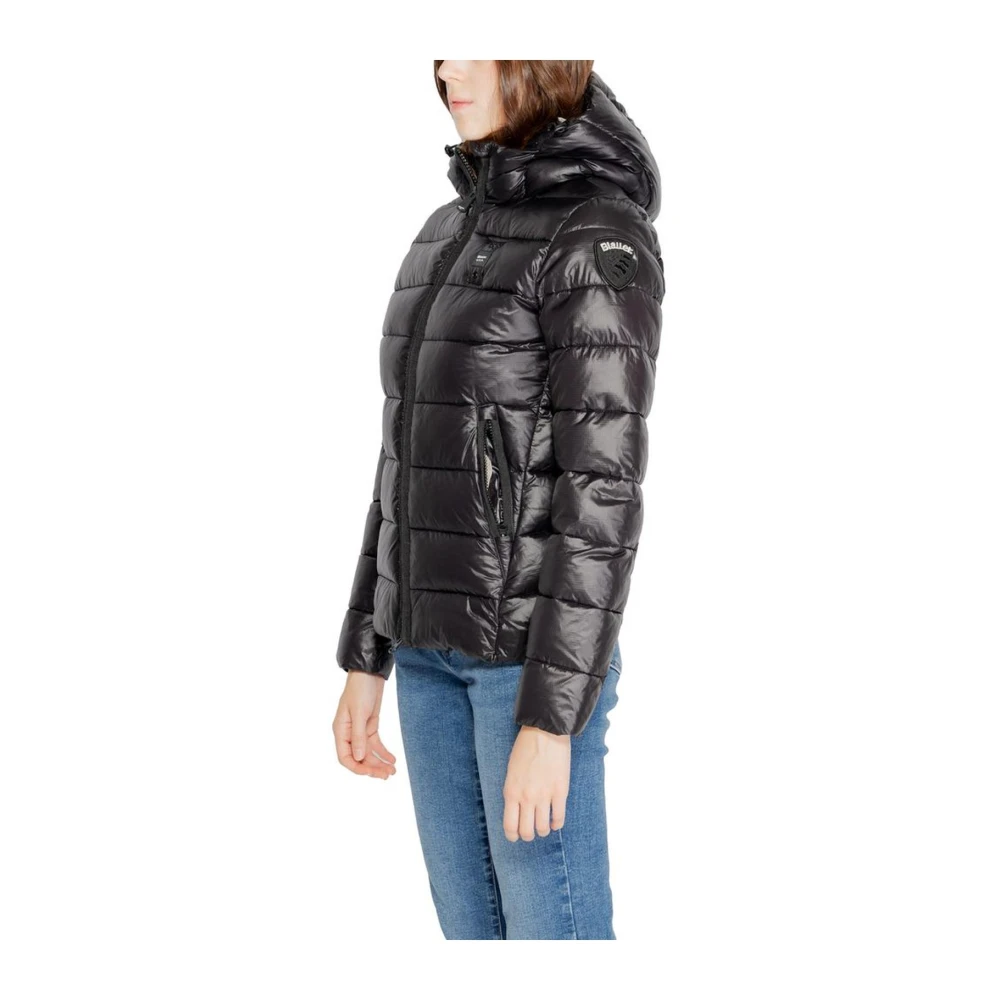 Blauer Polyamide Jassen & Jas Black Dames