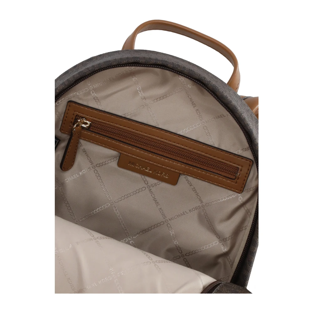 Michael Kors Bruine rugzak met voorvak met rits Brown Dames