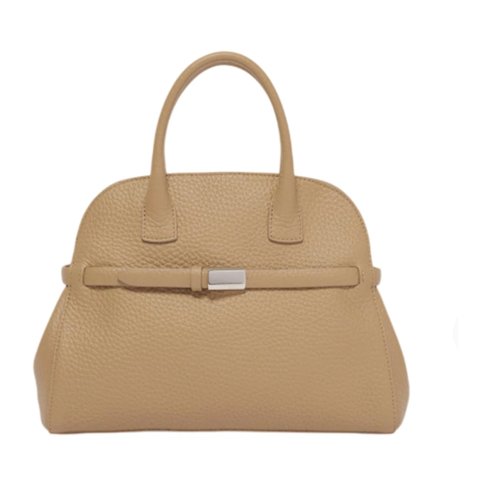 Orciani Vrouw Bruin Tassen Dames, One Size, Katoen, Aura Soft Midi