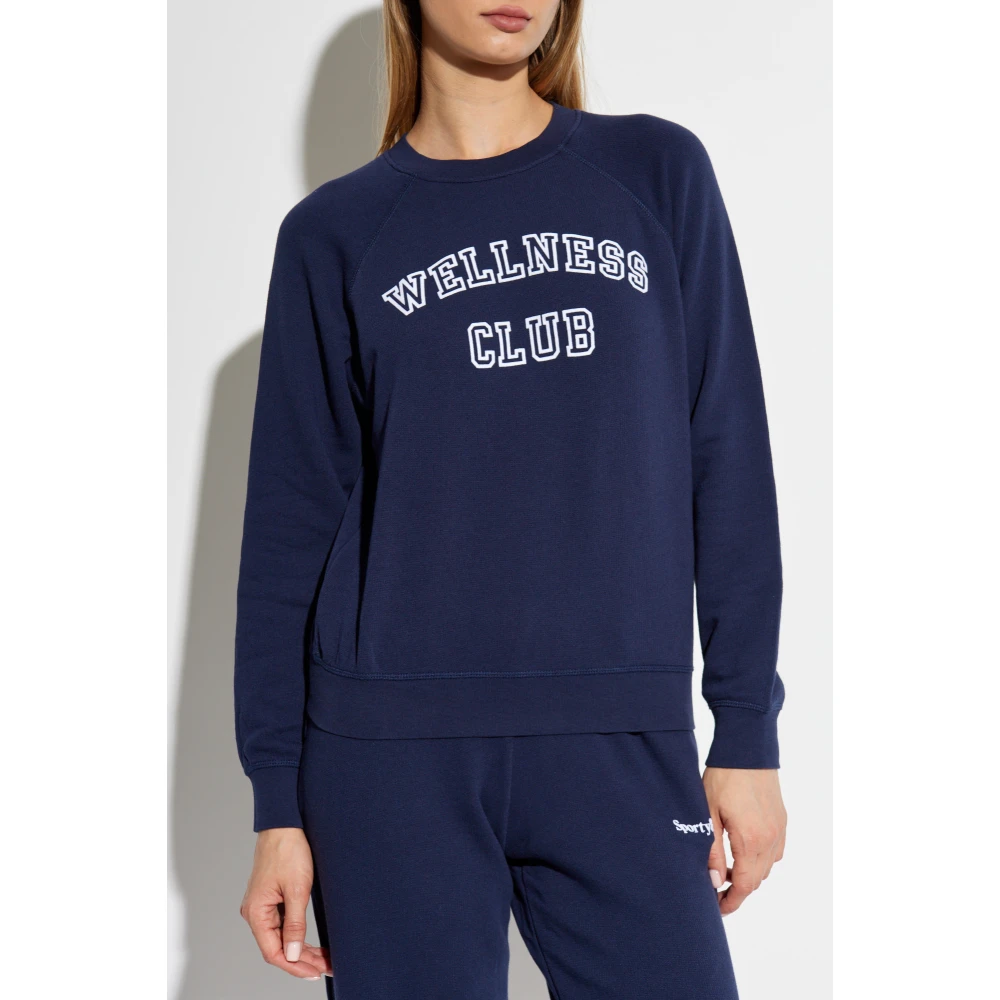 Sporty & Rich Katoenen sweatshirt Blue Unisex