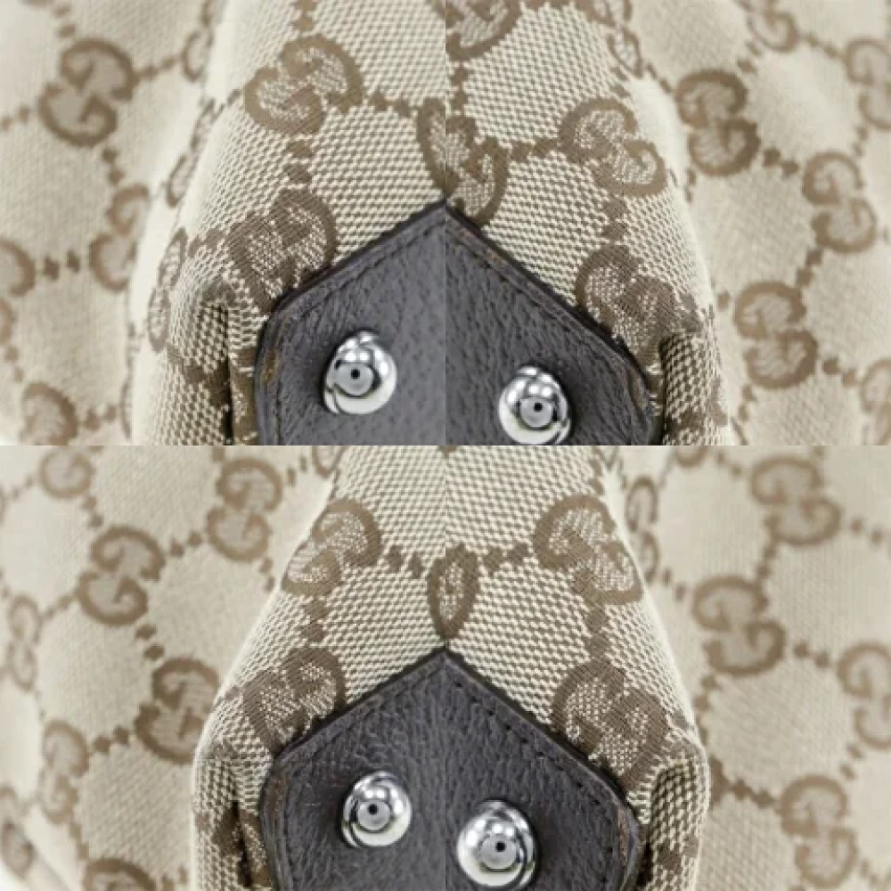 Gucci Vintage Pre-owned Fabric gucci-bags Beige Dames