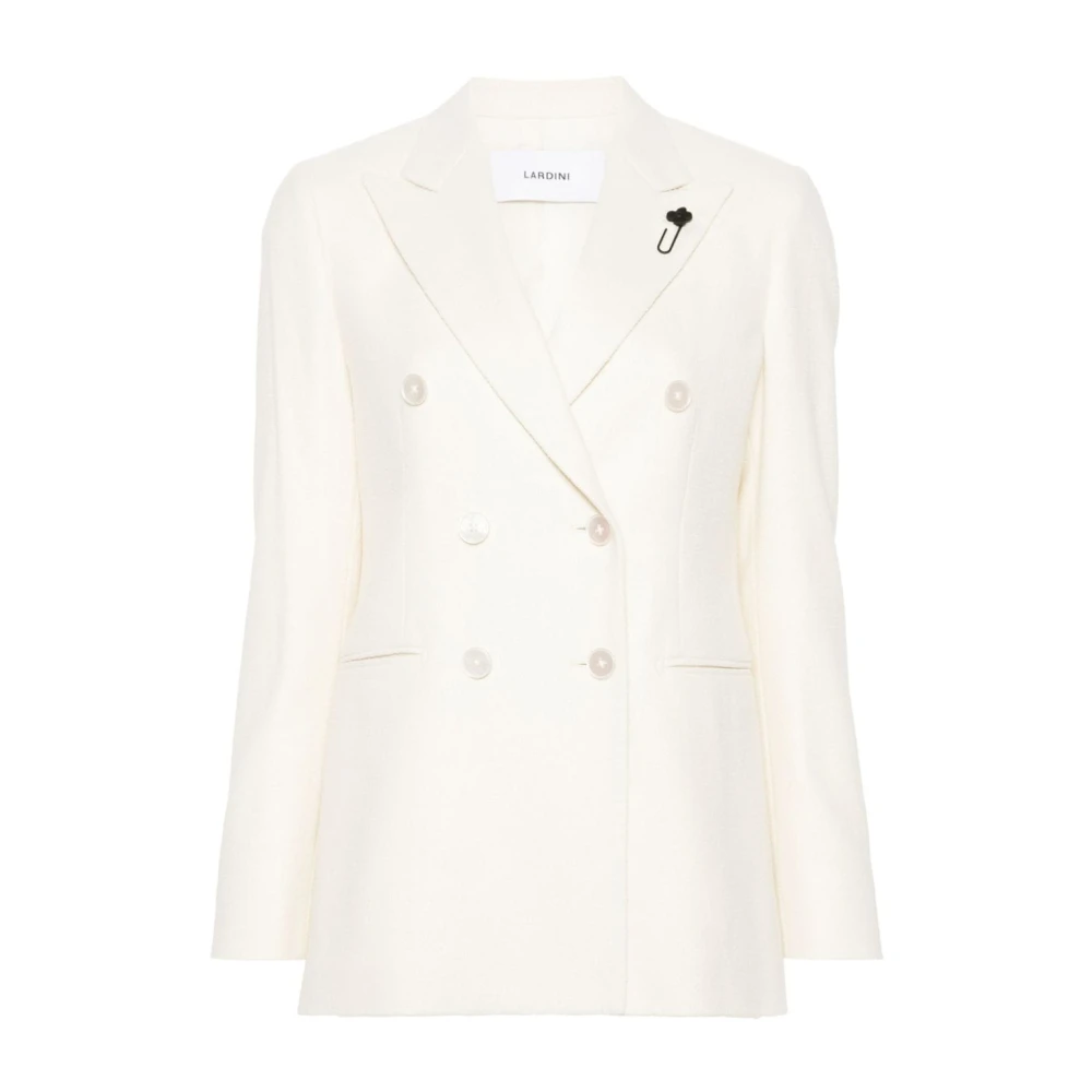 Lardini Crème Jas voor Stijlvolle Look Beige Dames