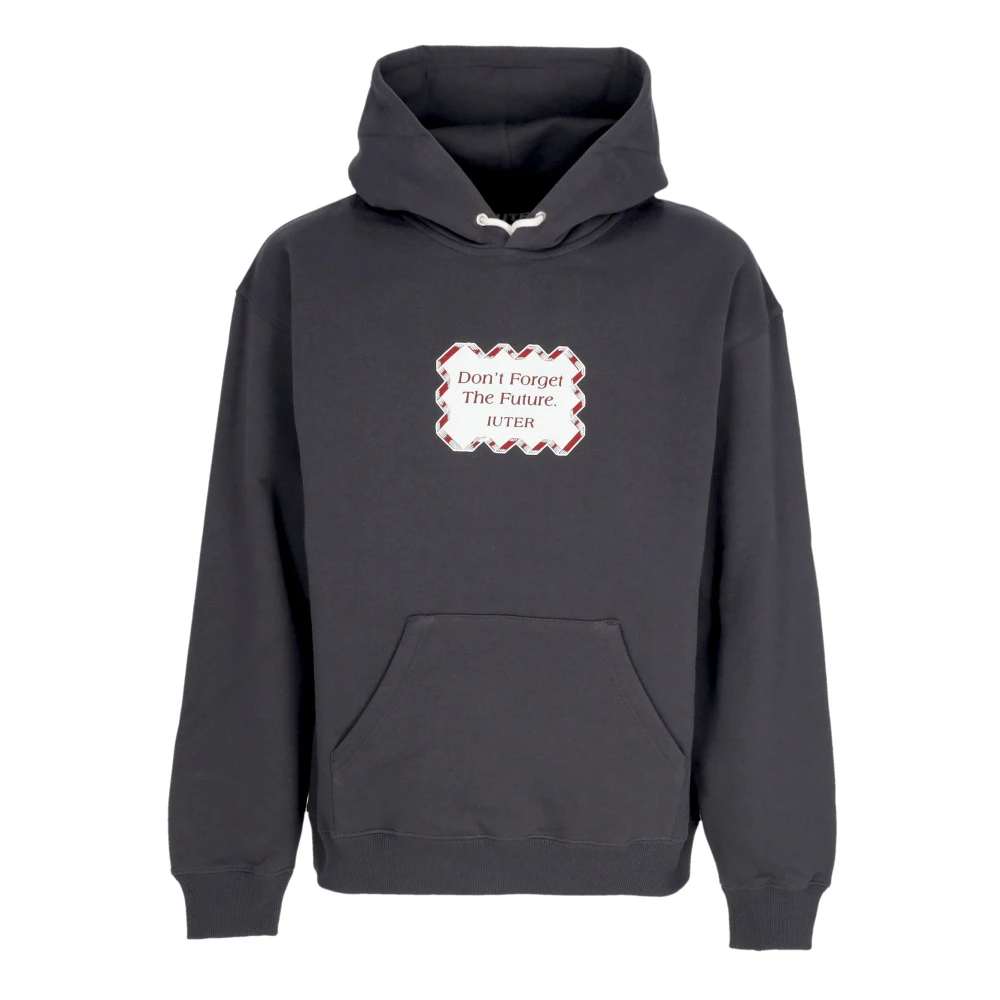 Iuter Toekomst Hoodie Sweatshirt met voorvak Black Heren