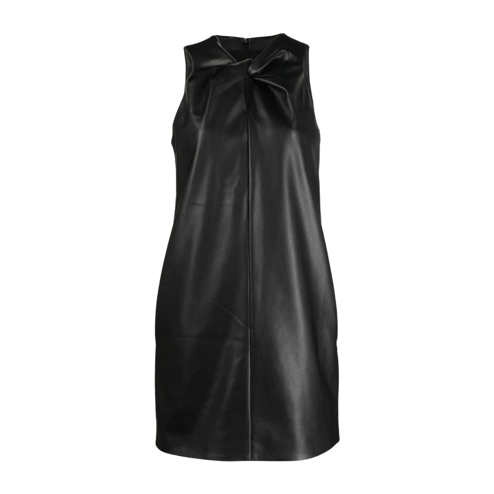 Proenza Schouler Zwarte Twisted Mouwloze Midi Jurk Black Dames