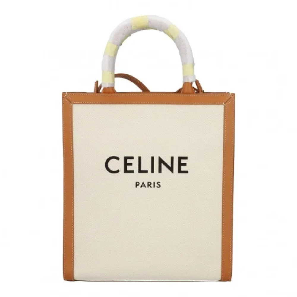 Celine Vintage Pre-owned Leather celine-bags Beige Dames