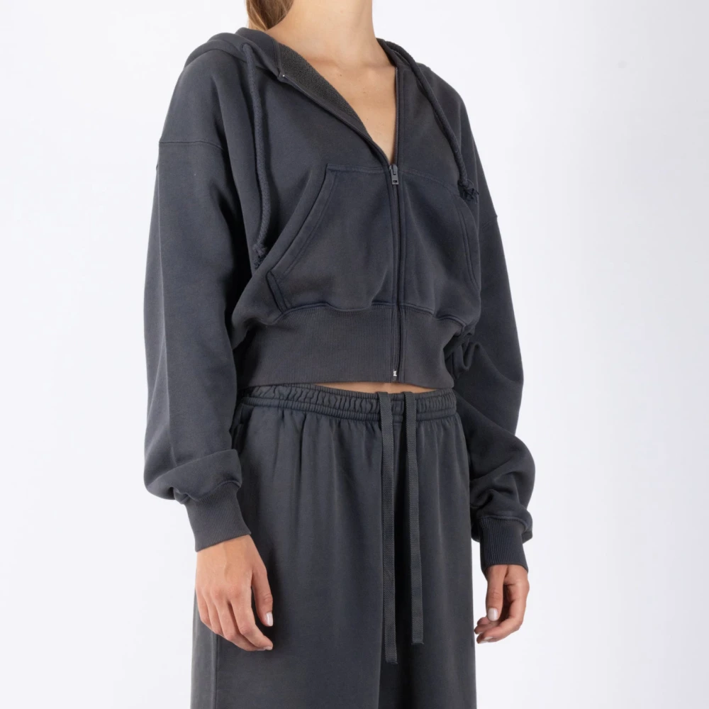 Acne Studios Oceaanblauwe Katoenen Sweatshirt Ai0157 Blue Dames