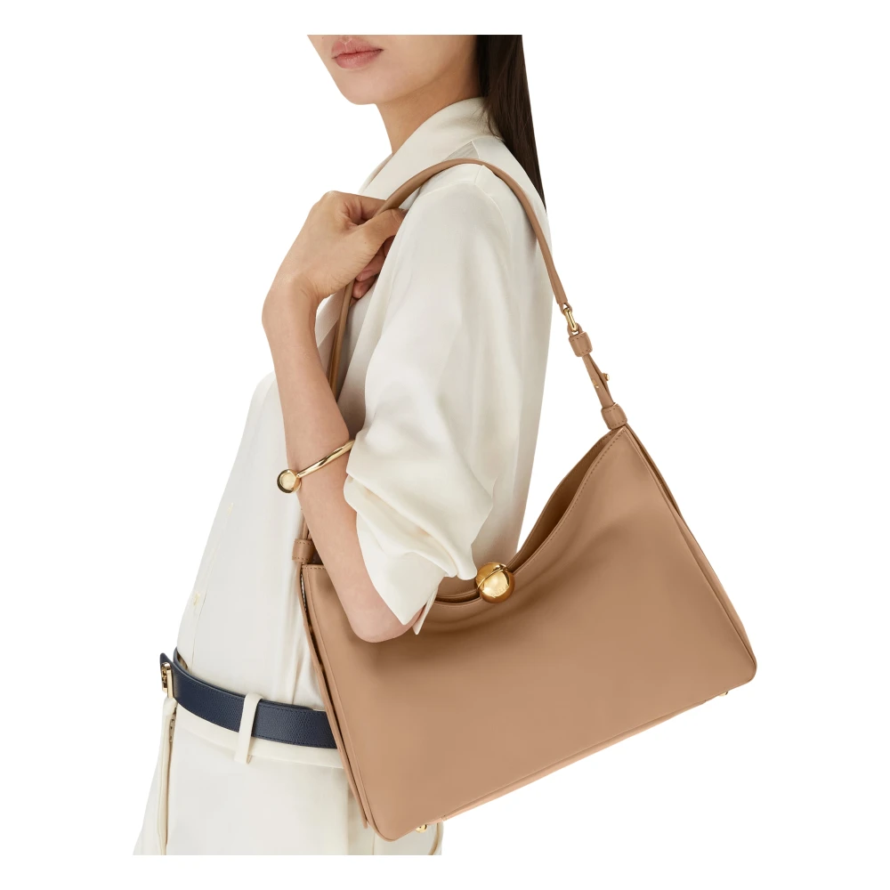 Furla Zachte schoudertas M Brown Dames