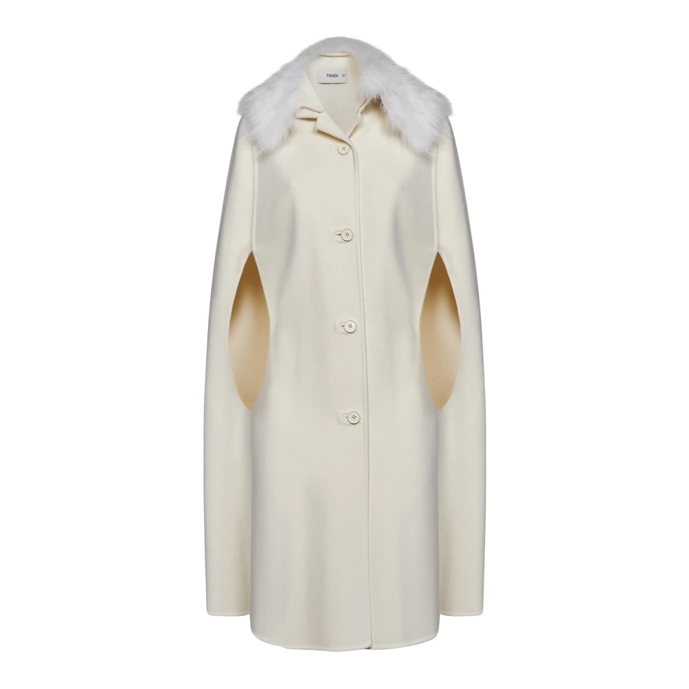 Fendi , Ponchos, Female, White, S, Cape