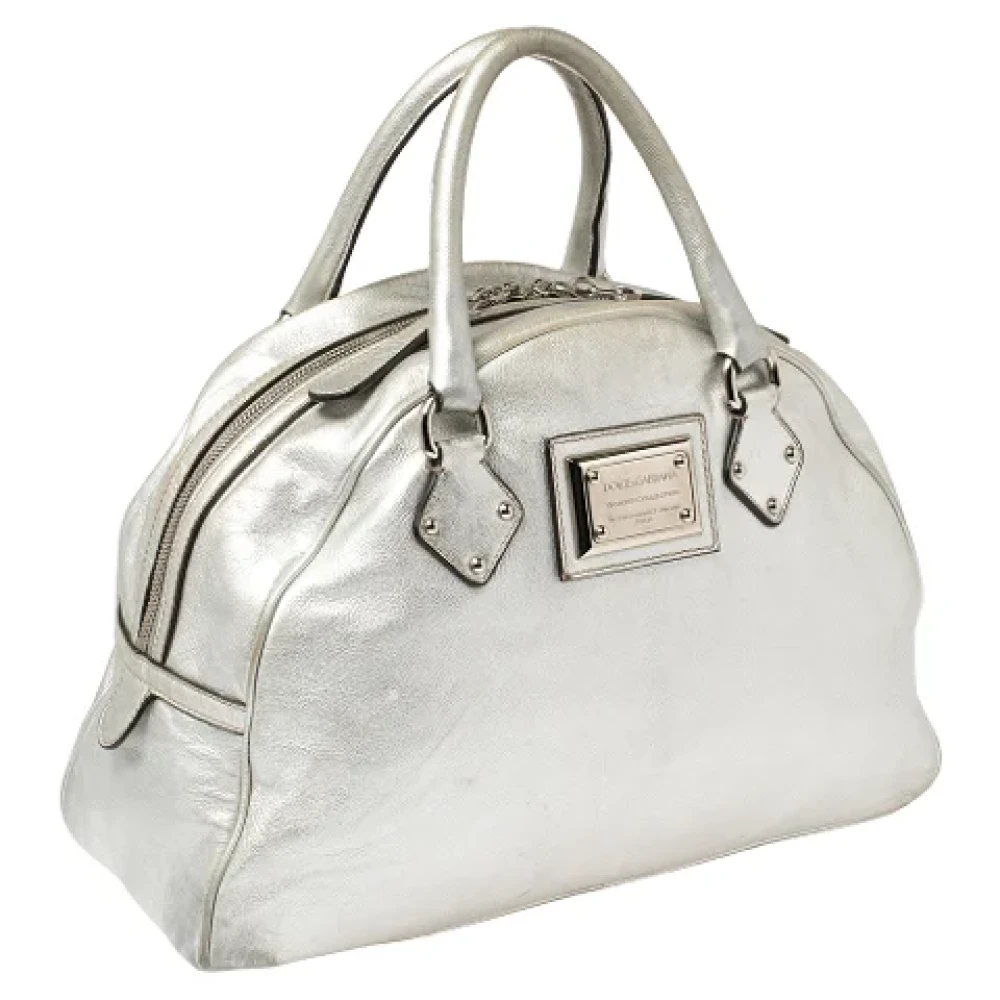 Dolce & Gabbana Pre-owned Leather handbags Gray Dames