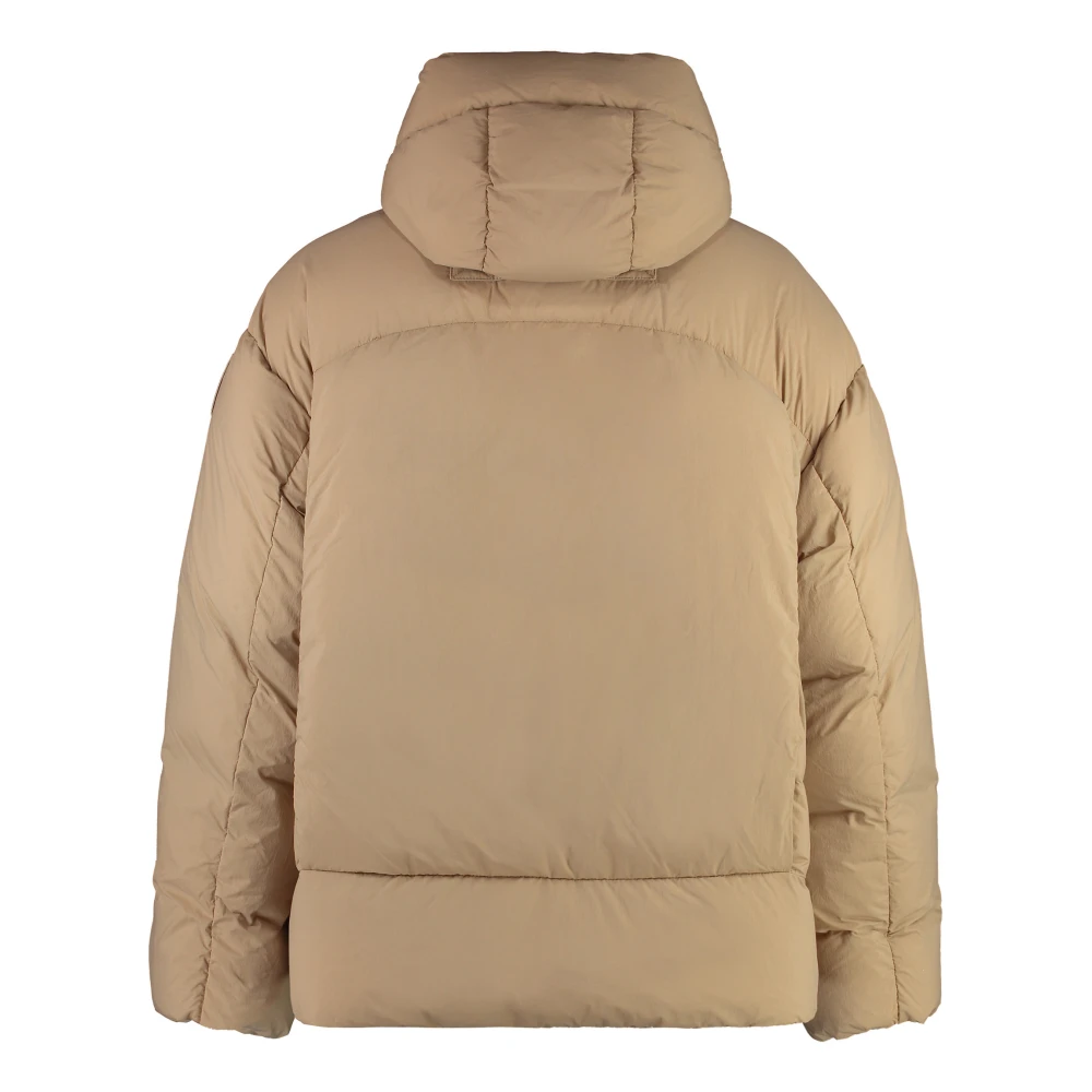Canada Goose Gewatteerde jas met capuchon en zakken Beige Heren