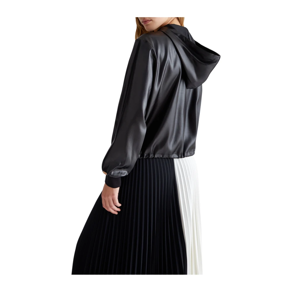 Liu Jo Zwarte Sweatshirt Jas Black Dames