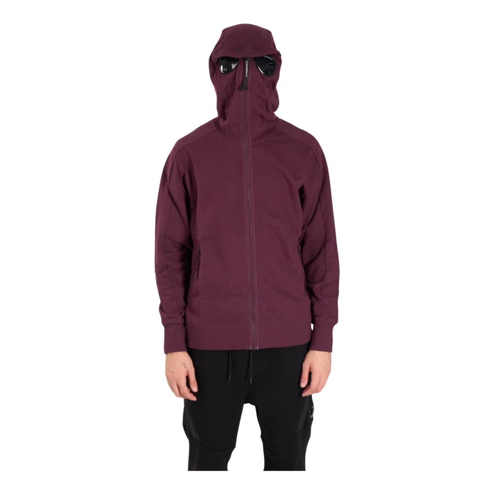 C.P. Company Hoodie met Lens Detail Purple Heren
