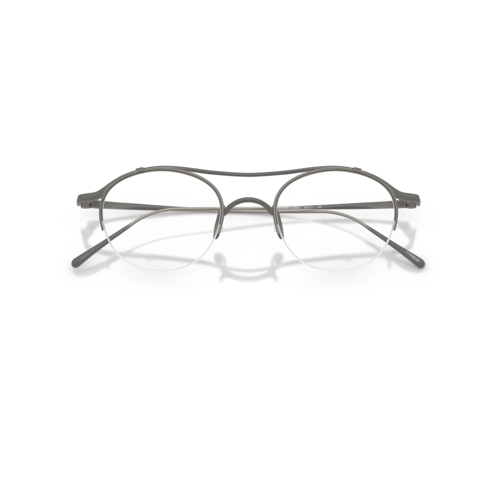 Giorgio Armani Unisex Gray Glasses, 48 Mm, Oval Optical Frame