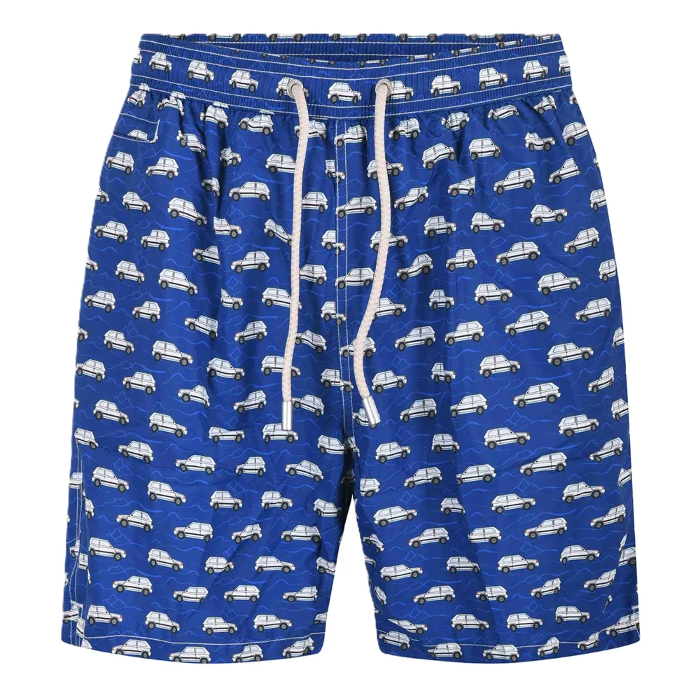 Mc2 Saint Barth Blue Beachwear, Male, L, Lighting Micro Fantasy Swimsuit Ultralight