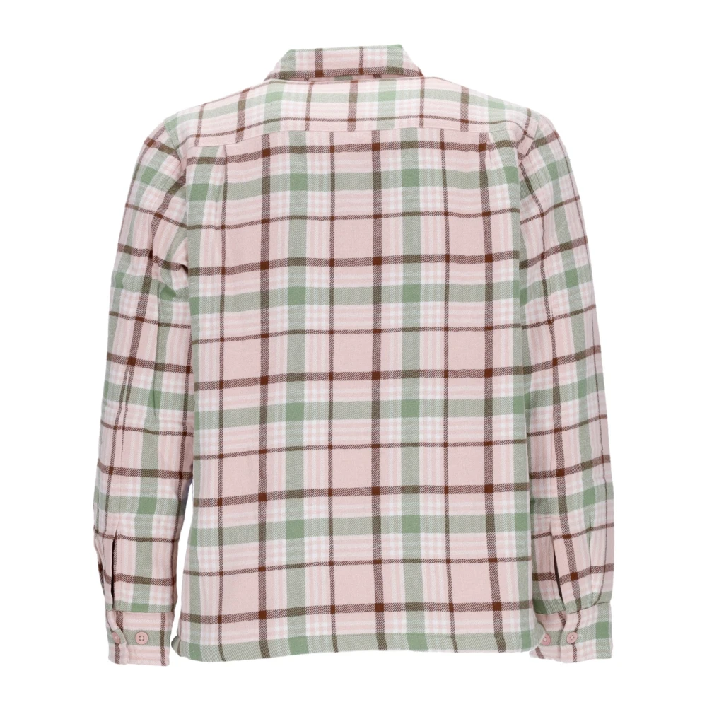 Obey Gewatteerd Shirtjack Roze Klei Multicolor Heren