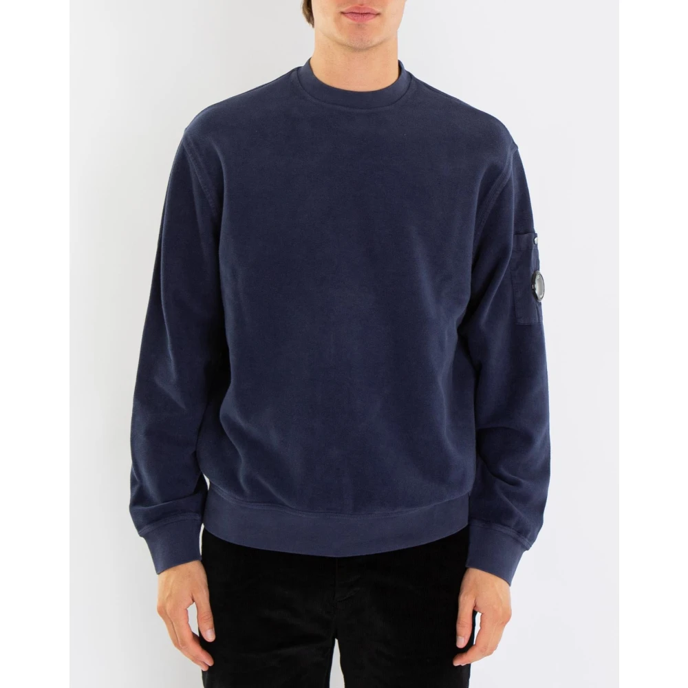 C.P. Company Geborstelde Sweater voor Heren Blue Heren