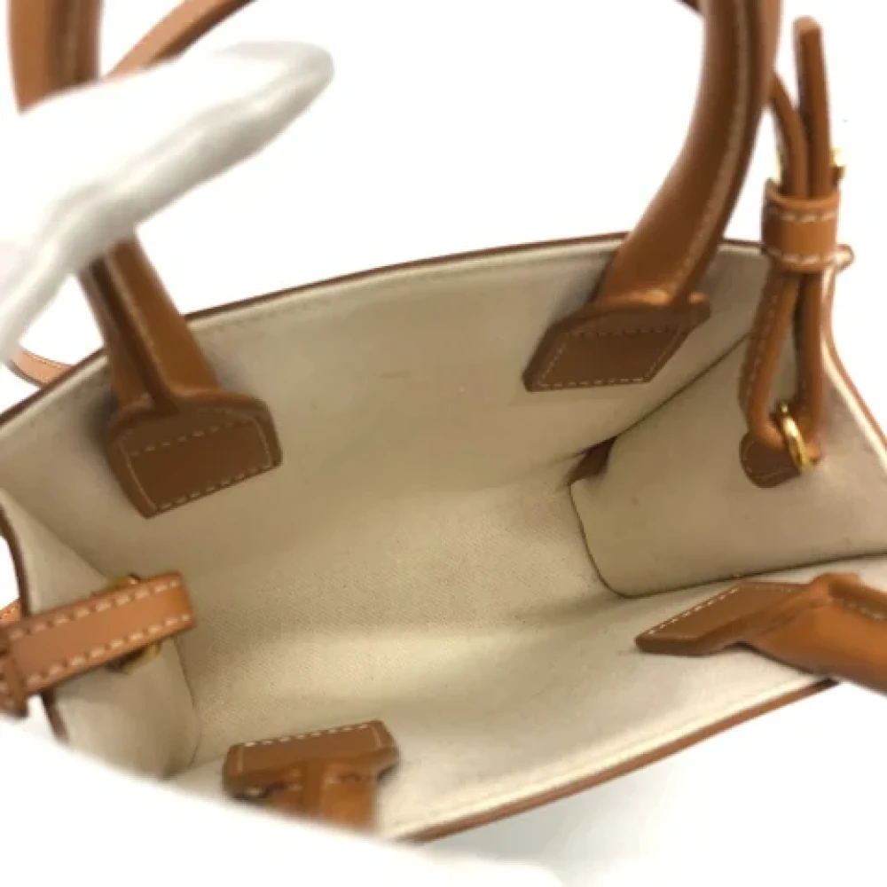 Celine Vintage Pre-owned Fabric shoulder-bags Beige Dames