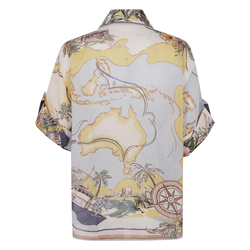 Zimmermann Relaxed Tallow Shirt Multicolor Dames