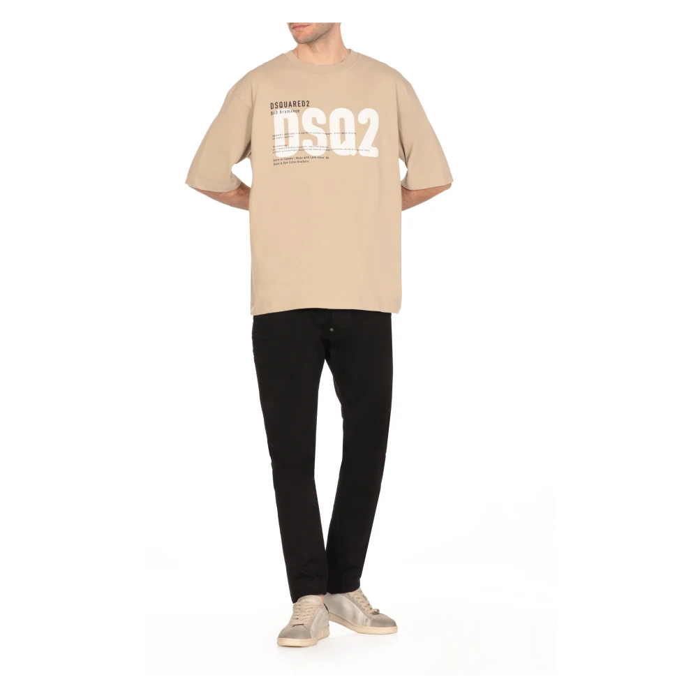 Dsquared2 Zwarte Katoenen Jeans met Logopatch Black Heren