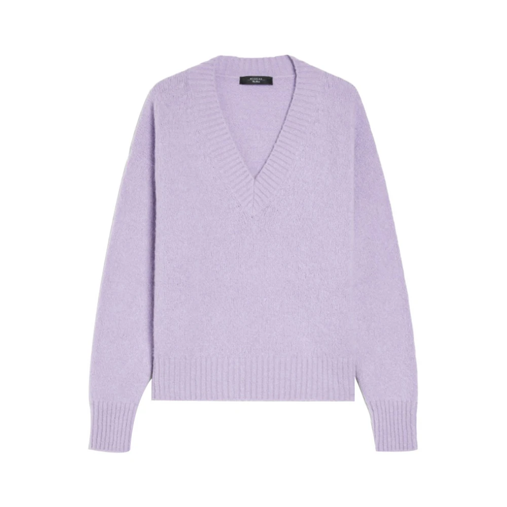 Max Mara Weekend Lila Weekendtrui Elegant Veelzijdig Purple Dames