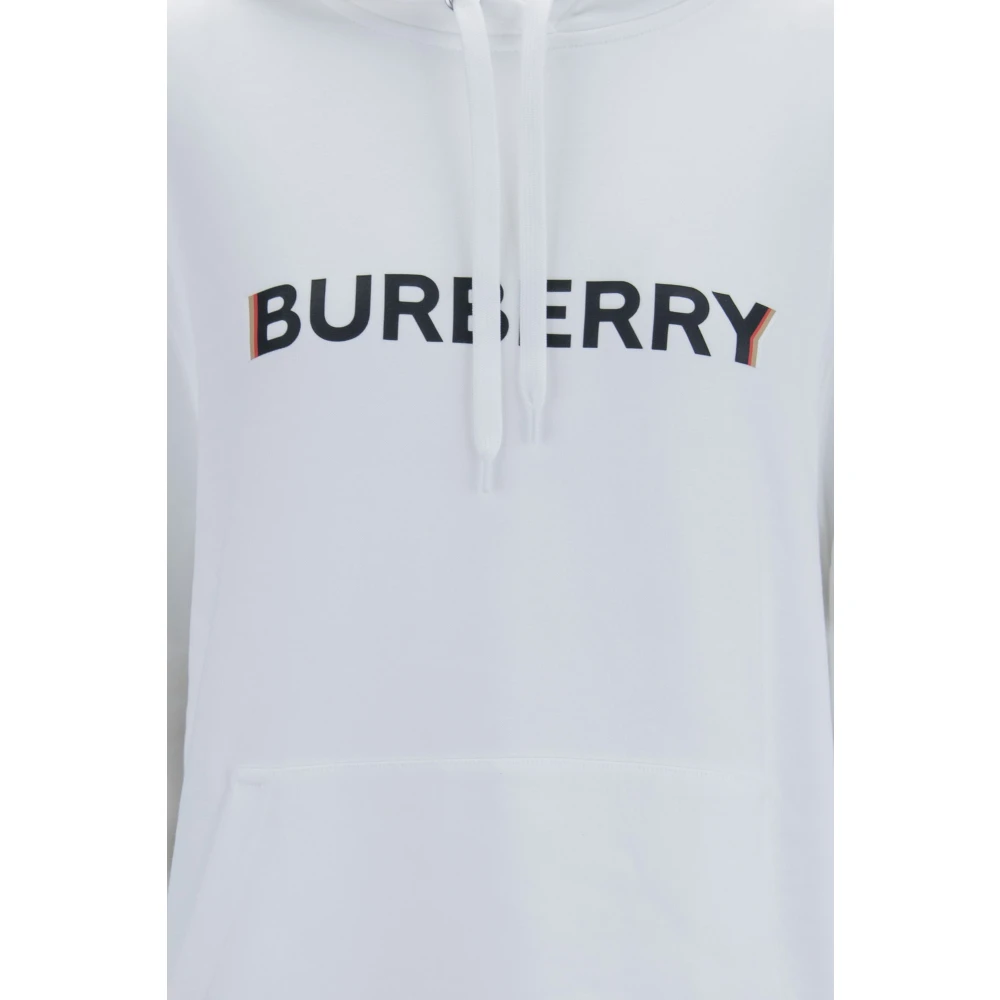 Burberry Hoodie met trekkoord White Dames