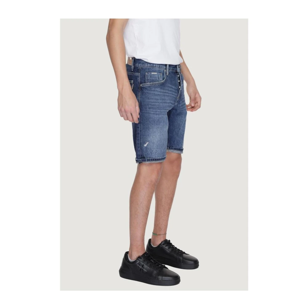 Antony Morato Katoenen Bermuda Shorts Collectie Lente Zomer Blue Heren