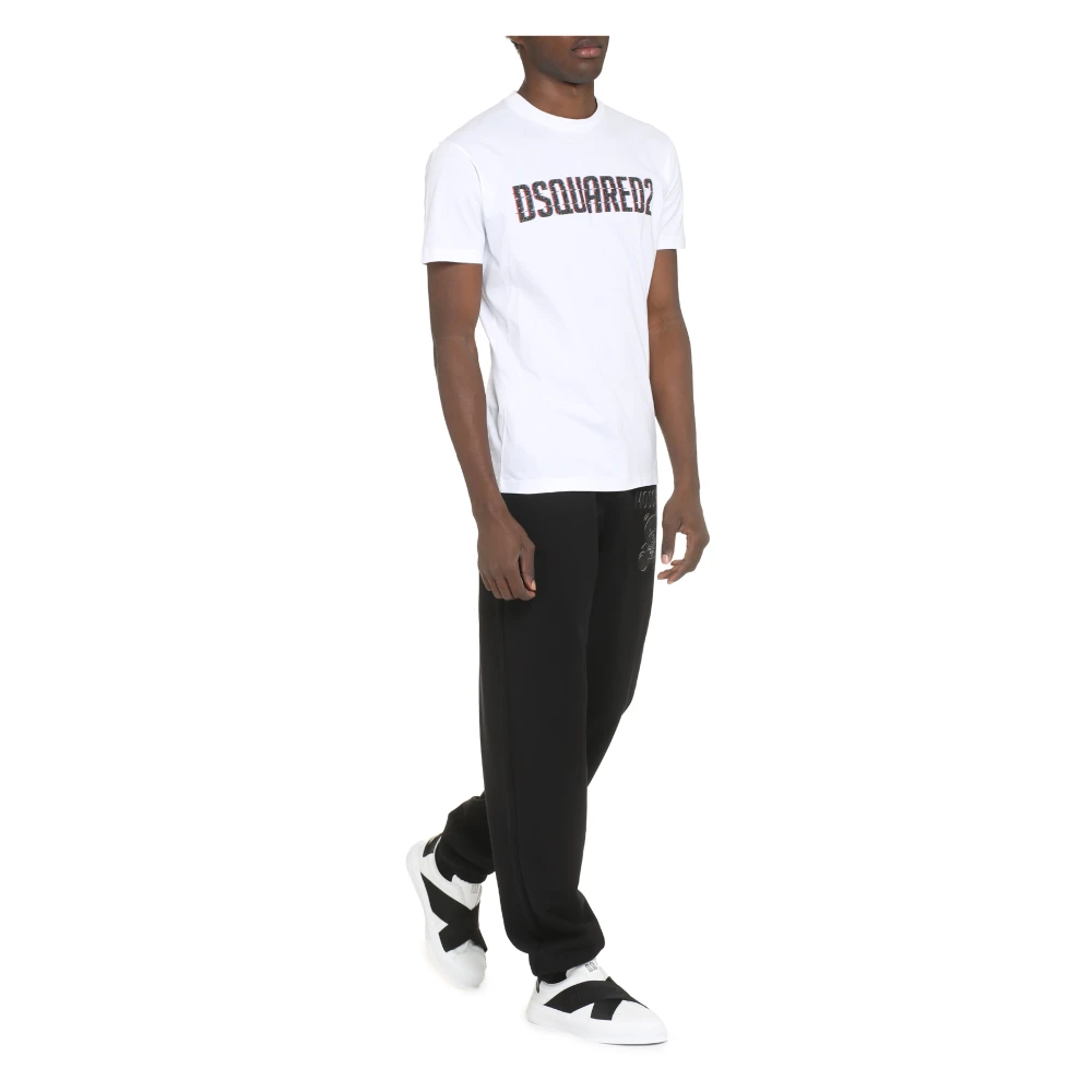 Dsquared2 Cool Fit Katoenen Crew-Neck T-shirt White Heren