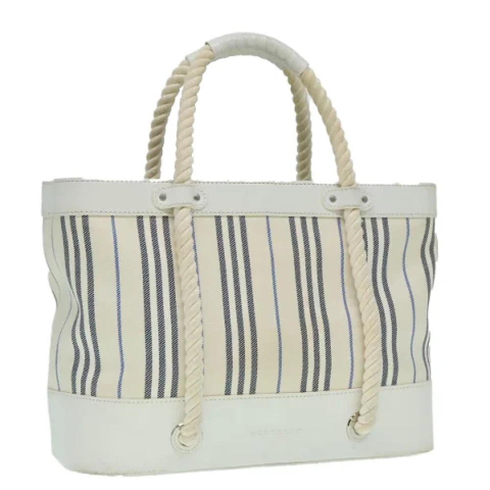 Burberry Vintage Pre-owned Canvas handbags White Dames