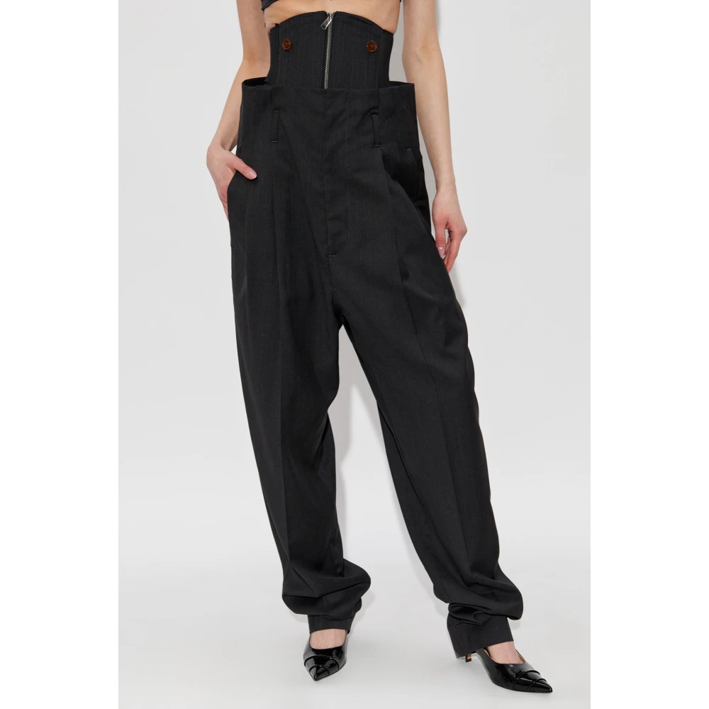 Vivienne Westwood Broek met afneembaar korset Gray Dames