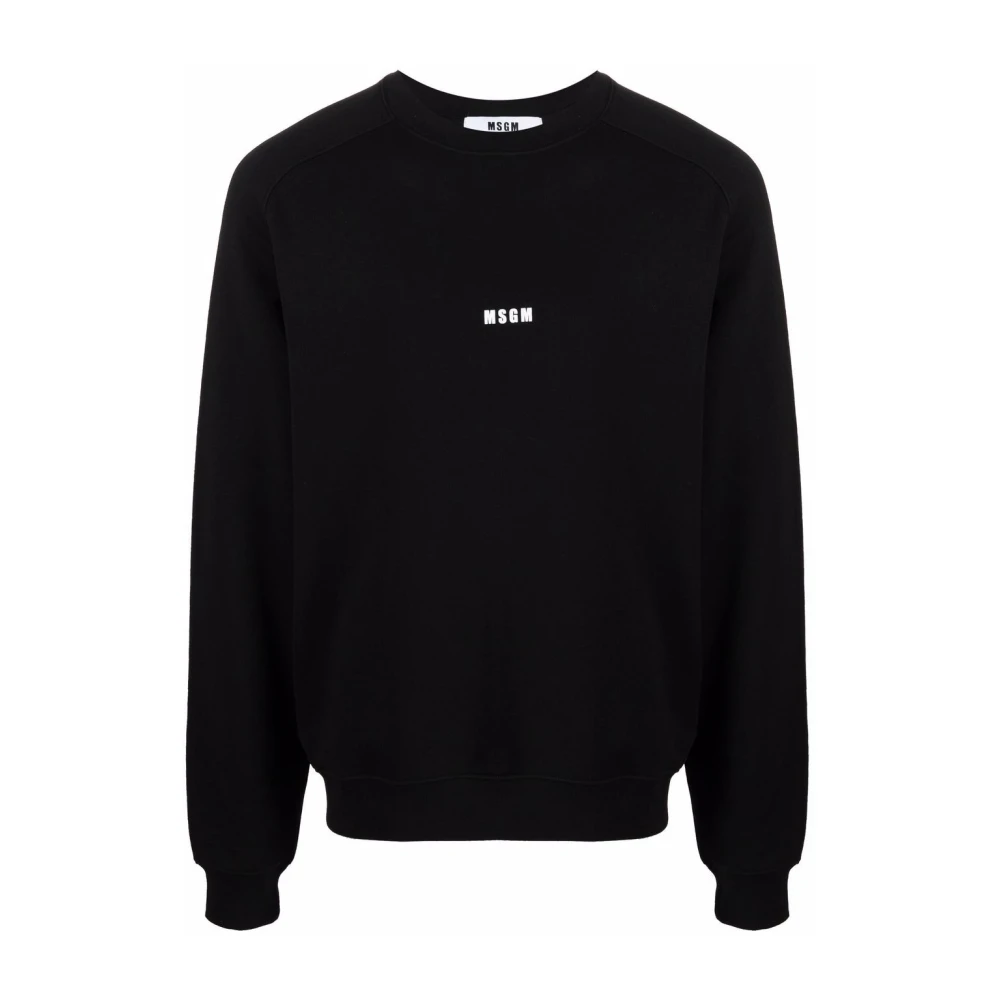 Msgm Casual Sweatshirt met 99C Design Black Heren