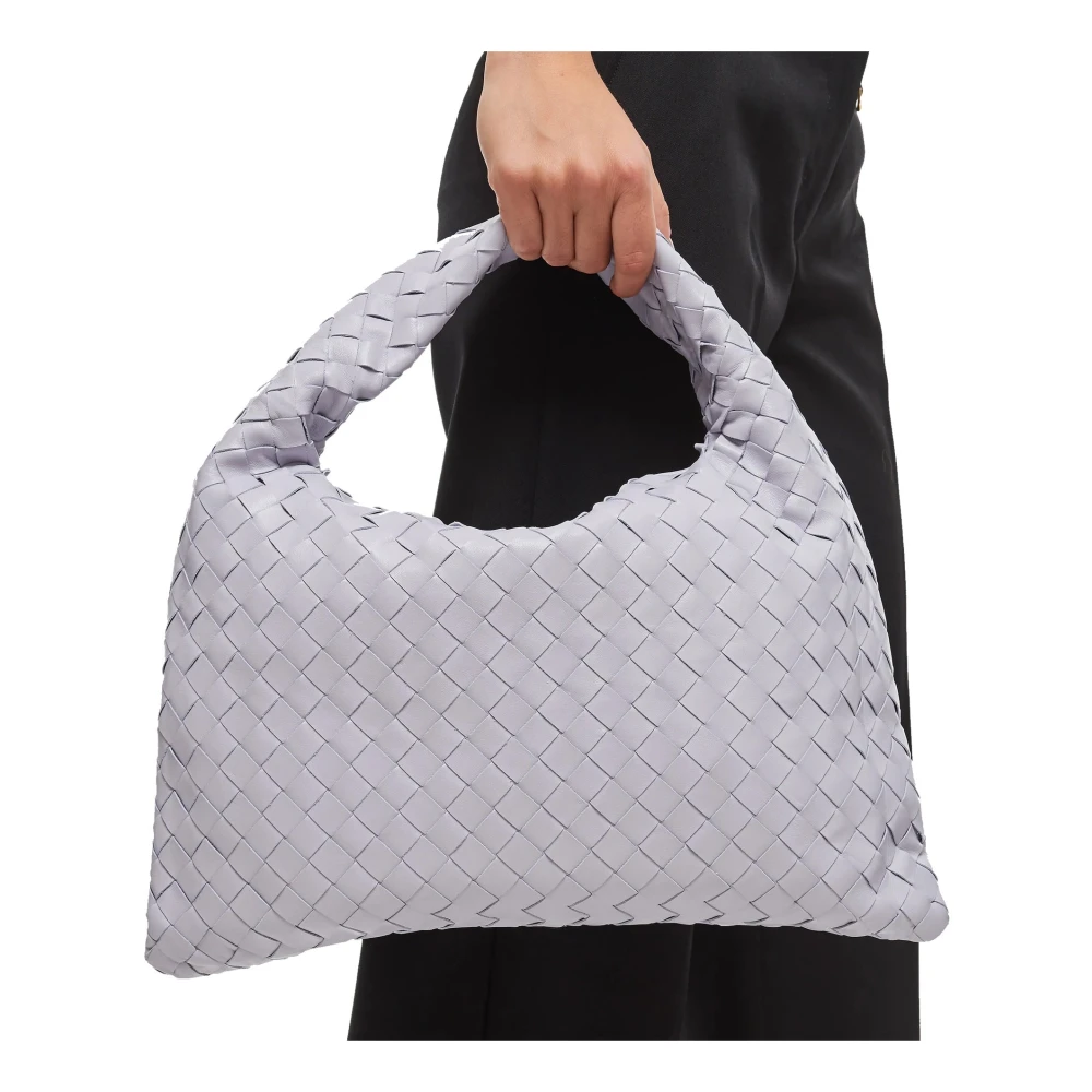 Bottega Veneta Kleine Oester Hop Tas Purple Dames