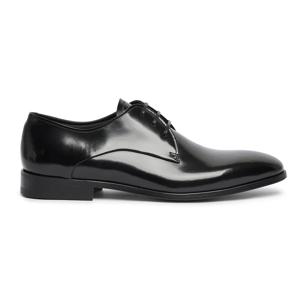 Fabi Men's Black Dress Shoes, 8 Uk, Handcrafted Leather Derby Lace-Ups