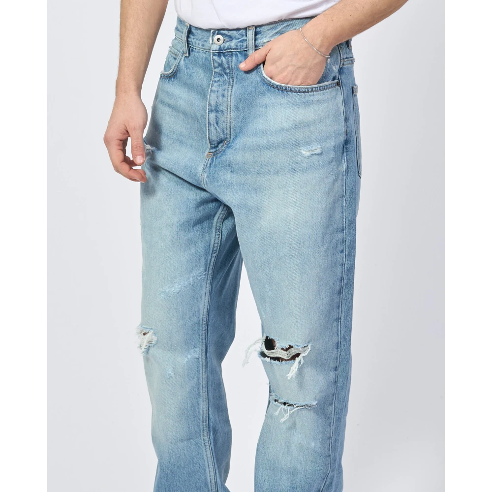 Hugo Boss Blauwe Baggy Nate Denim Jeans Blue Heren