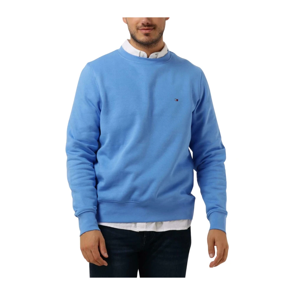 Tommy Hilfiger Flag Logo Sweatshirt Heren Sweater Blue Heren