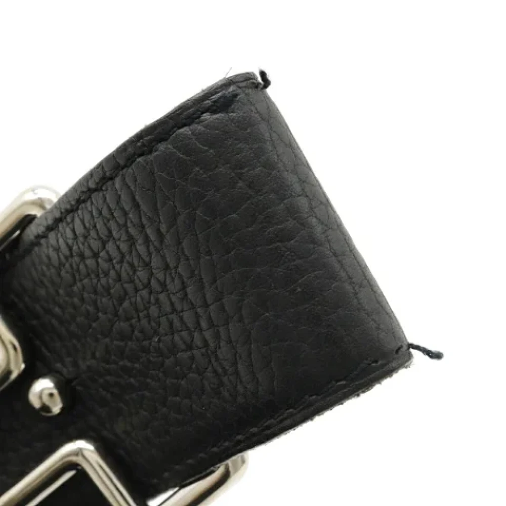 Hermès Vintage Pre-owned Leather belts Black Dames