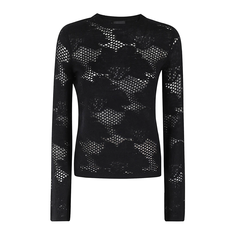 Birgitte Herskind Zwart Gebreid Aw24 Stijl Verheffen Black Dames