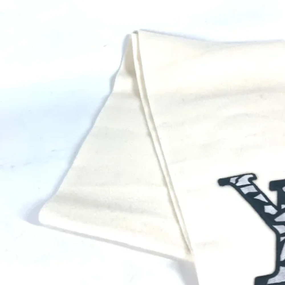 Louis Vuitton Vintage Pre-owned Wool scarves White Dames