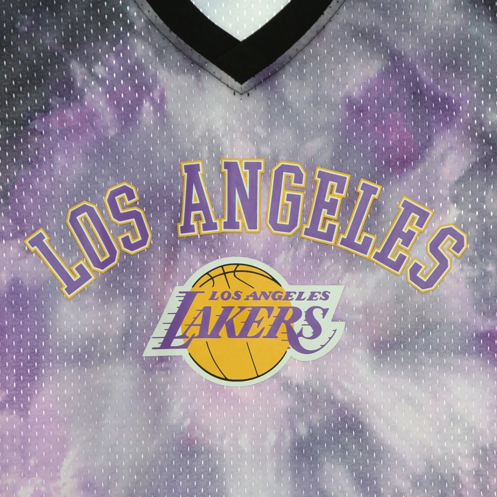 Mitchell & Ness NBA Tie-dye Mesh Jersey Los Angeles Lakers Multicolor Heren