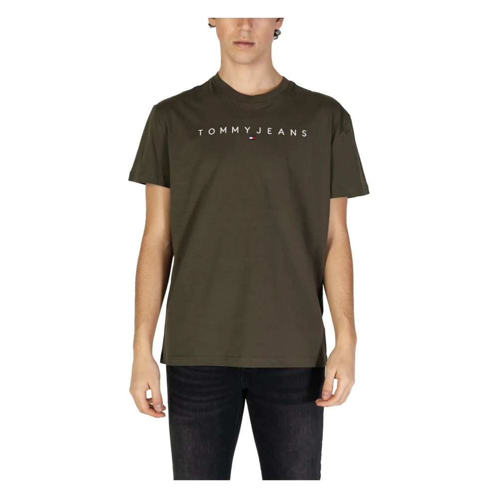 Tommy Jeans Groene korte mouwen T-shirt Green Heren