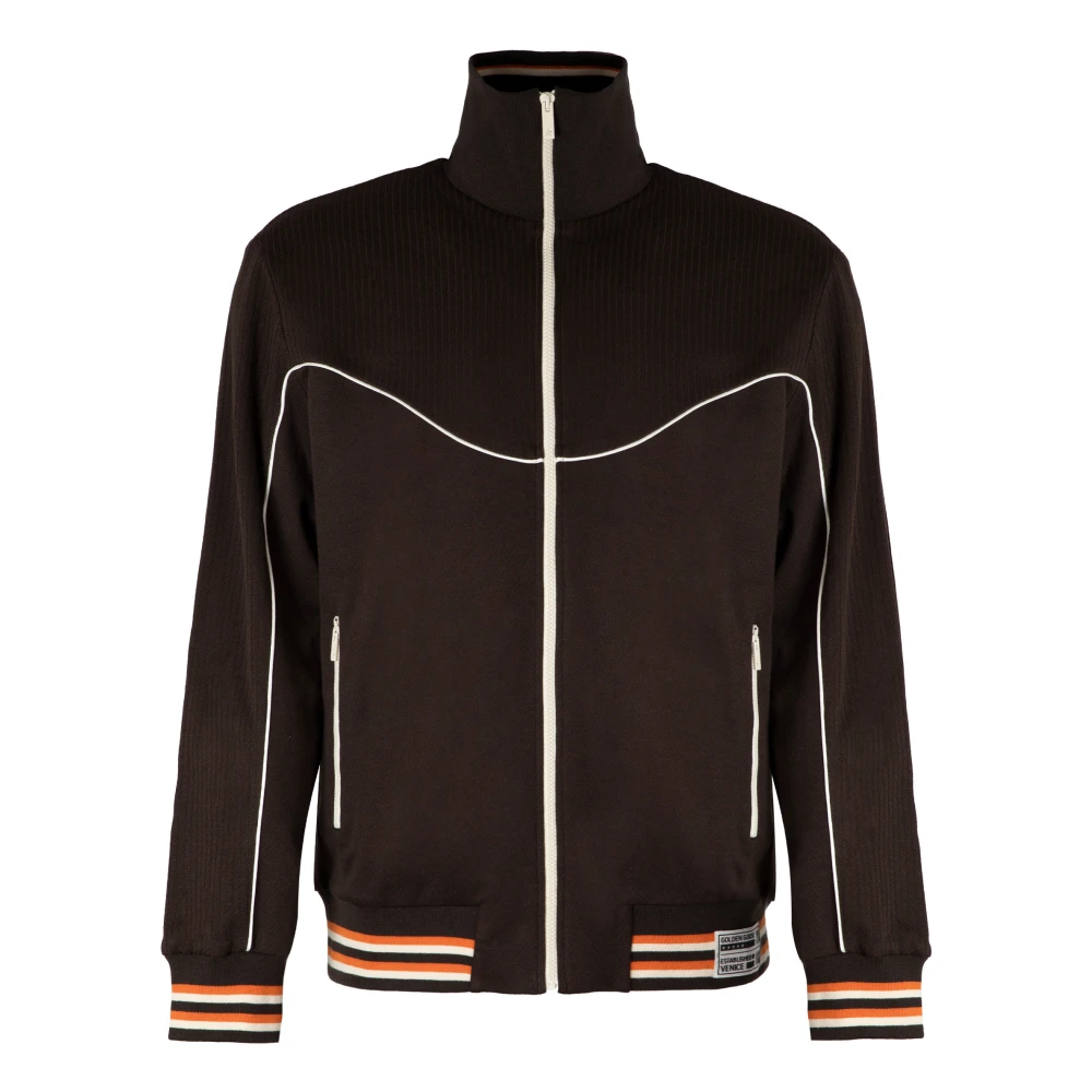 Golden Goose Herren Braun Otto Cotton Full-Zip-Sweatshirt