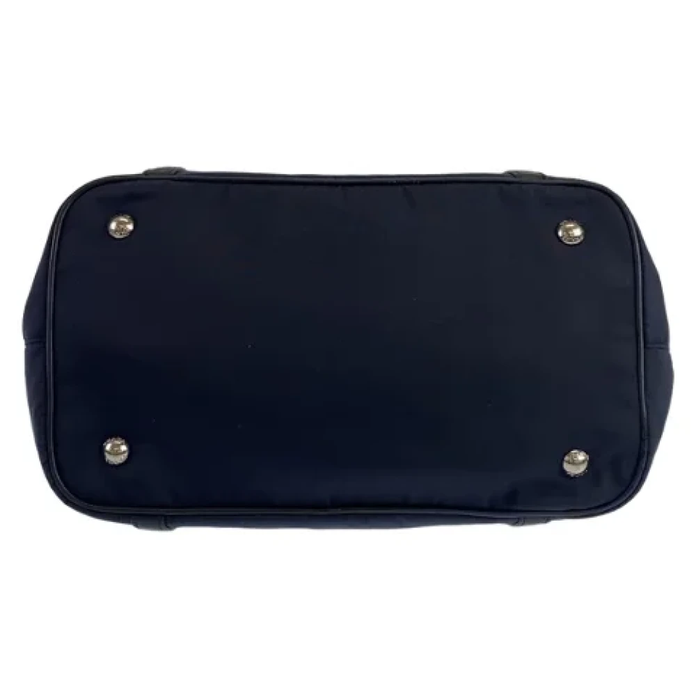 Prada Vintage Pre-owned Canvas prada-bags Blue Dames