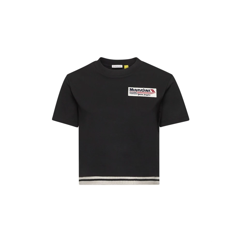 Moncler Zwarte T-shirts en Polos Black Dames