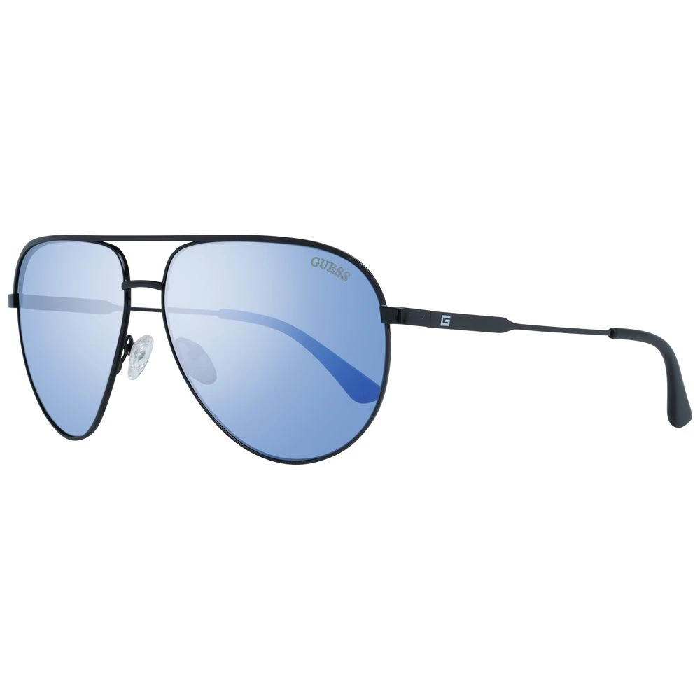 Guess Men's Black Aviator Sunglasses - Sunglasses - One Size - Accessories