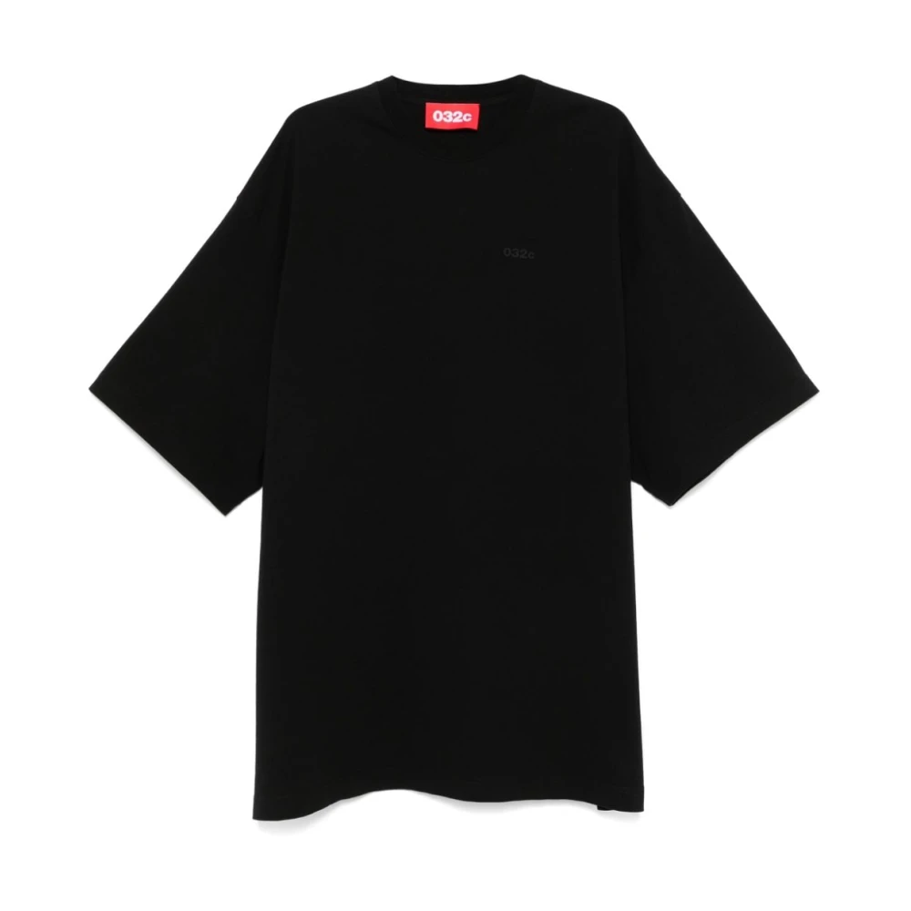 032c Zwart Logo T-shirt Black Heren