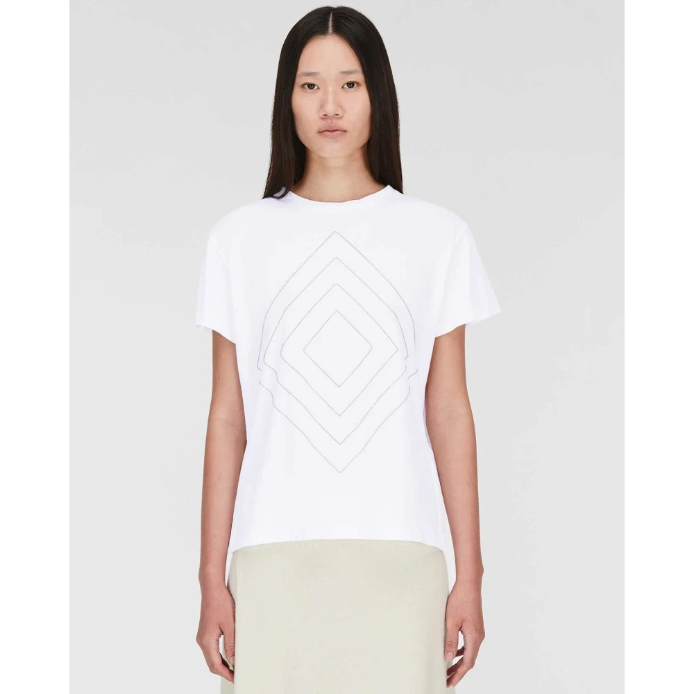 Fabiana Filippi Stijlvolle T-shirt White Dames