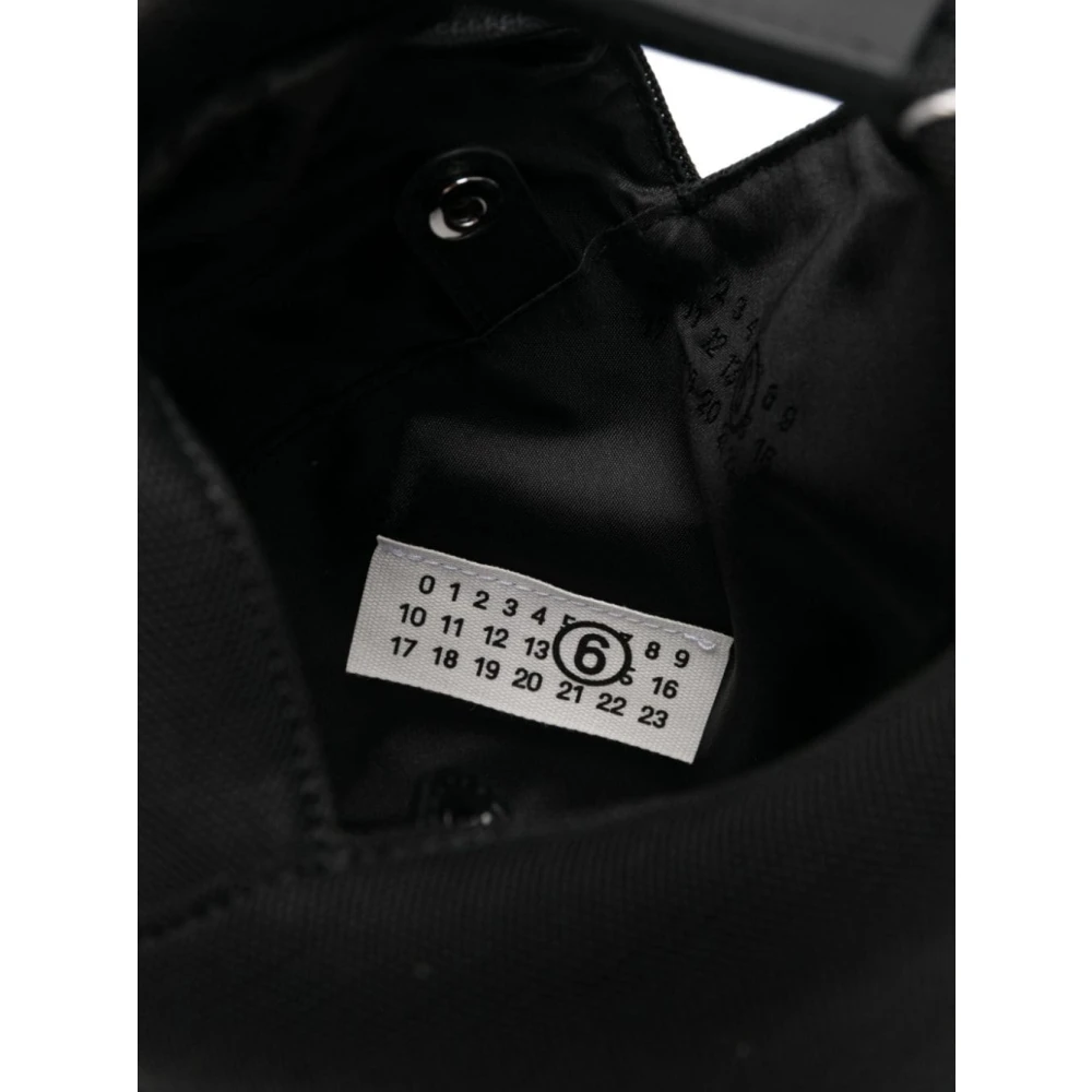 MM6 Maison Margiela Zwarte Handtekening Nummers Motief Tas Black Dames