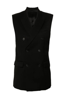 black-double-breasted-vest
