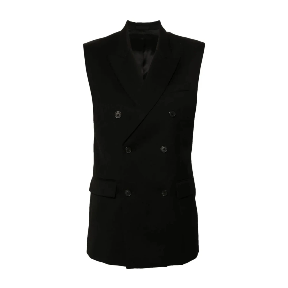 Wardrobe.nyc Zwart Double Breasted Vest Black Dames